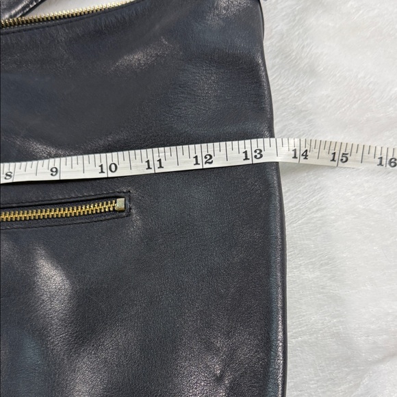 Ralph Lauren Black Leather Bag with Gold Accents - Picture 9 of 12